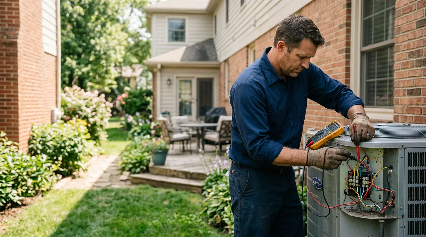 HVAC technician working near Taft, OK